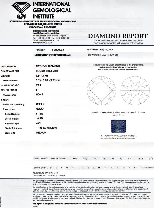Foto 9 - Diamant, IGI!!!, 0,51ct Top Wesselton F VS2 Wert, D5473