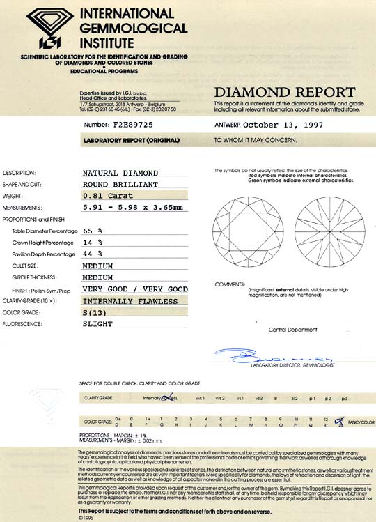 Foto 9 - Diamant 0,81 Brillant Lupenrein Yellow Zitrone Hell IGI, D6422