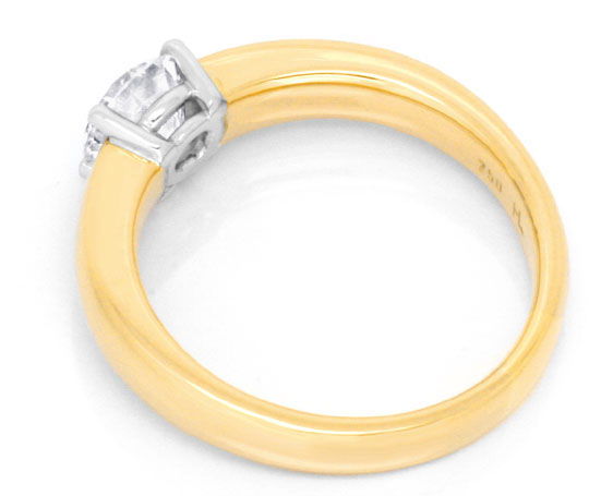 Foto 3 - Ring 1,27 Diamant Handarbeit Gelbgold-Weißgold-Schmuck, S3783