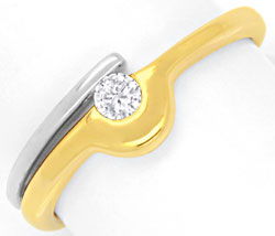 Foto 1 - Designer-Brillant-Ring 18K Gelbgold-Weißgold, S6608